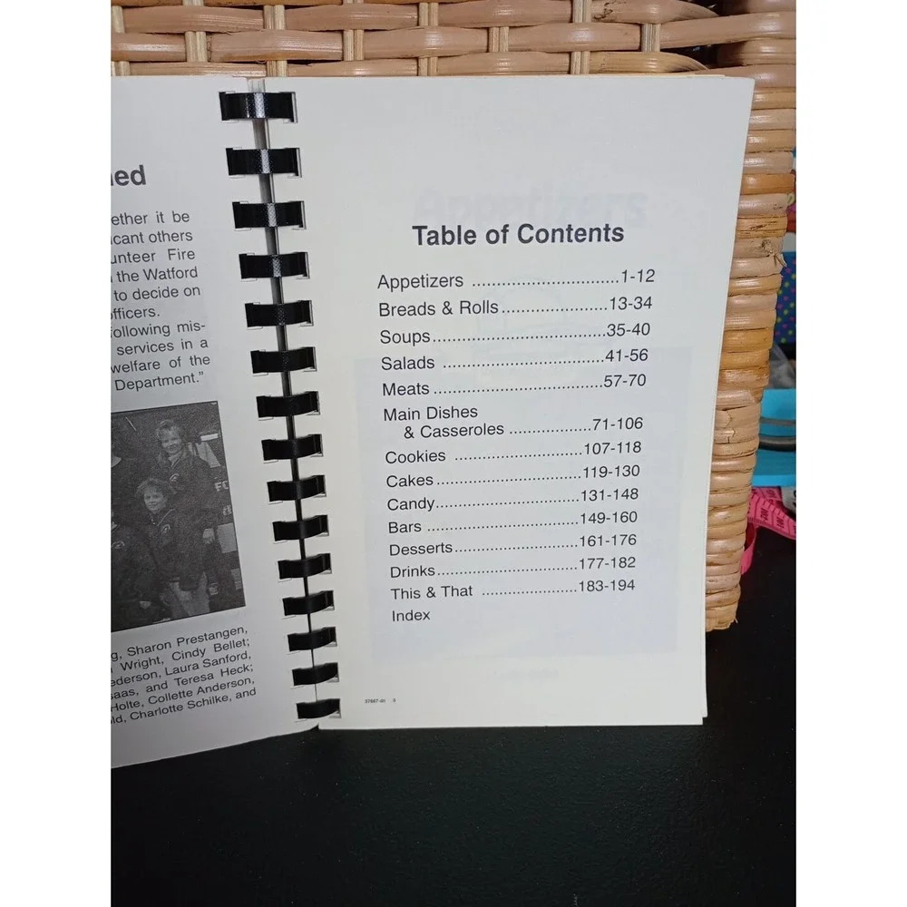 Vtg Watford City Fire Department Hot Hot Hot‎ Recipes Cookbook North Dakota 2001
